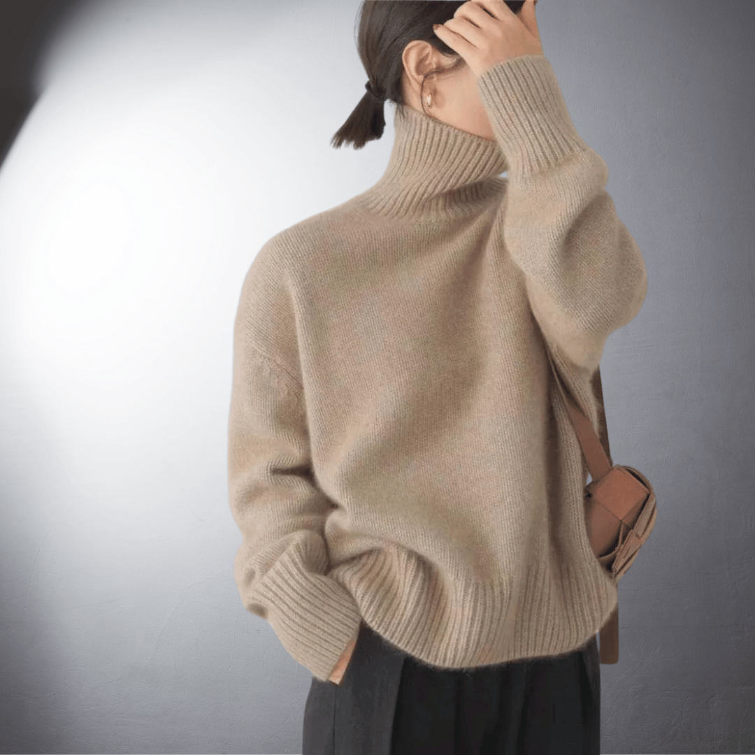 Adalgisa | Maglione Dolcevita In Morbido Cashmere