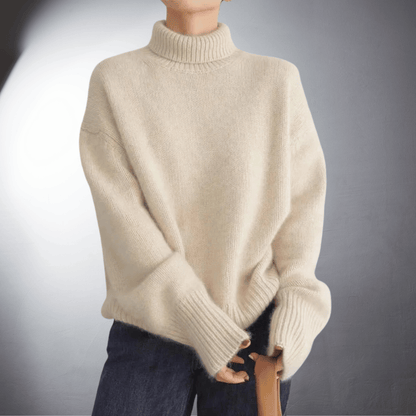 Adalgisa | Maglione Dolcevita In Morbido Cashmere